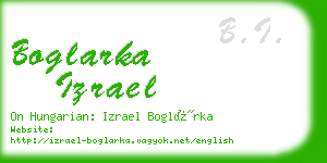 boglarka izrael business card